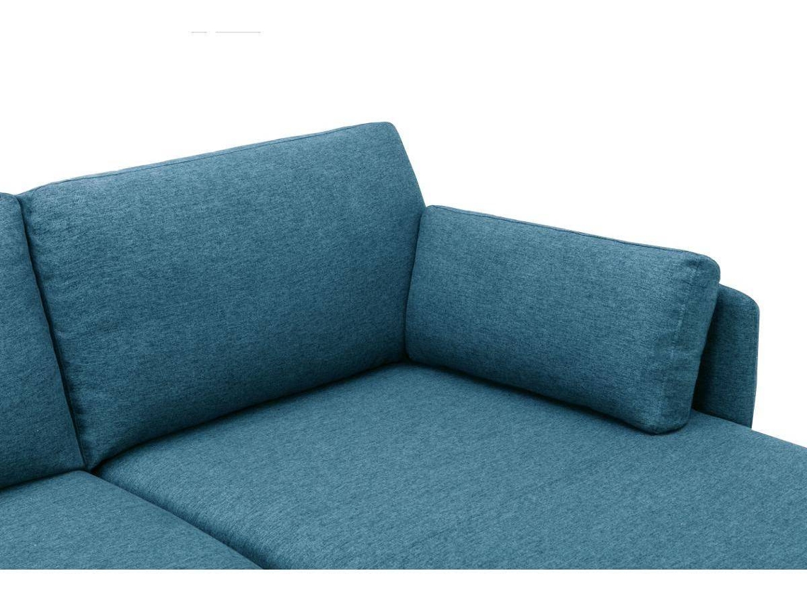 Sofá Fixo Makao VENTEUNIQUE (Azul Esverdeado Tecido e Veludo