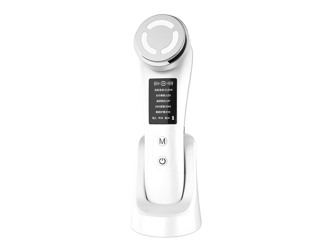 Massageador Facial Lifting 5 Modos Rejuvenescedor Aparelho de Limpeza Beleza Branco GOKOCO
