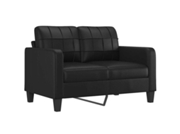 2-seater Sofa, 2-seater Sofas Vidaxl Preto Couro (n/a)