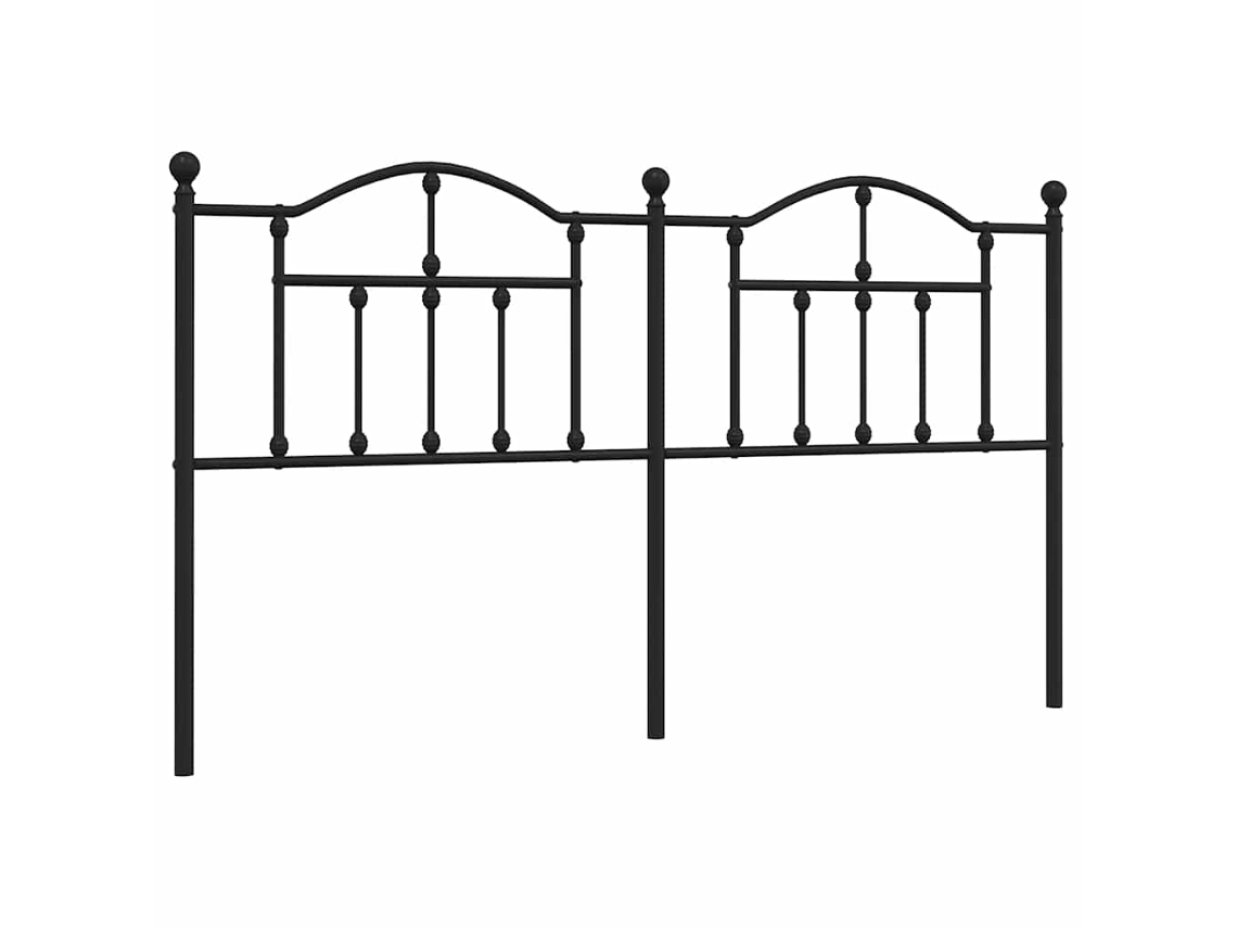 Headboard, Headboards Vidaxl Preto Aço (180 Cm)