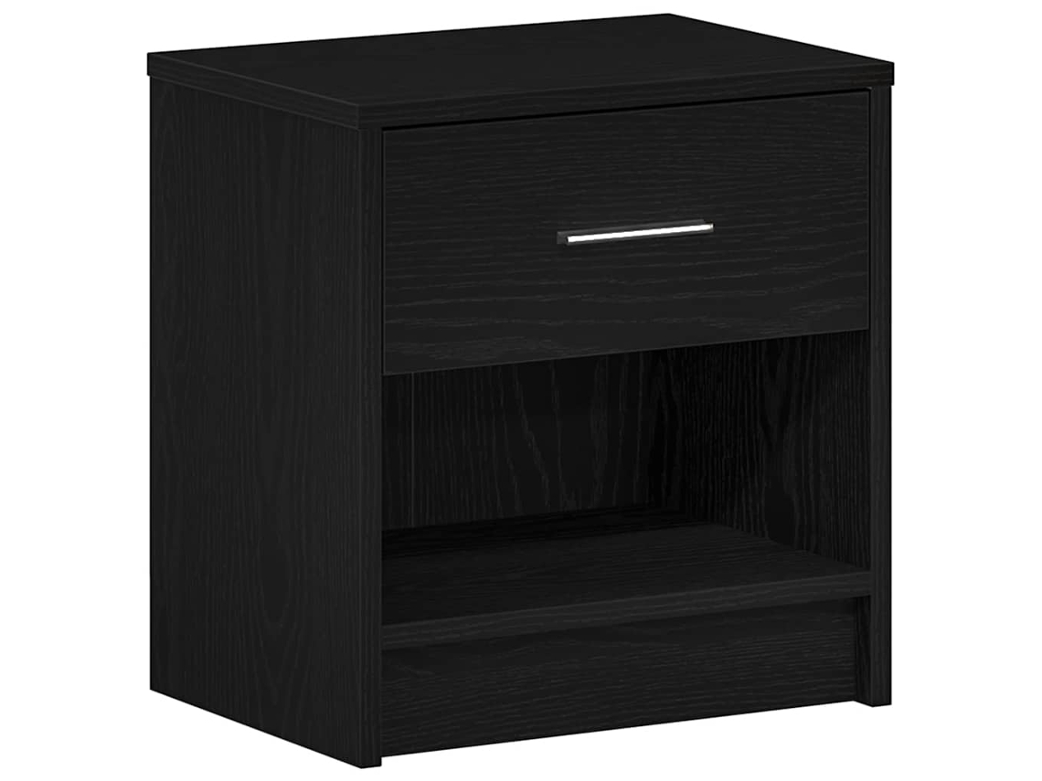 Bedside Cabinet, Bedside Cabinets Vidaxl Marrom Madeira Processada (n/a)
