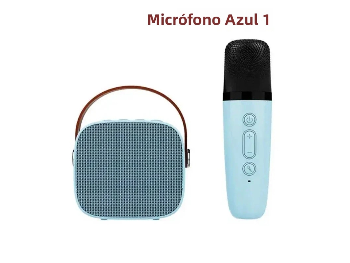 Máquina de karaokê MDUG sem fio com dois microfones, som surround
