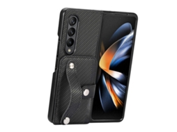 Capa Traseira Para Celular Com Suporte De Pulso E Carteira Para Samsung Galaxy Z Fold2