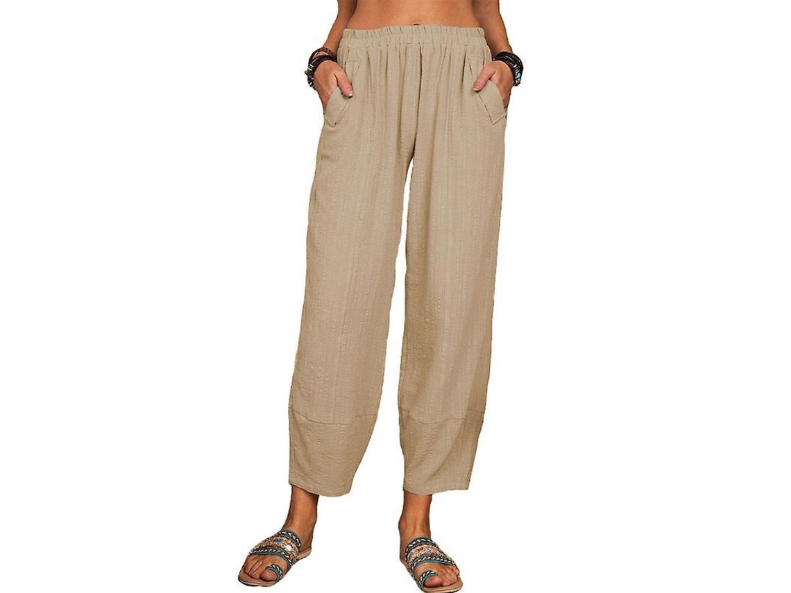 Fasst pantalones de Yoga de Perna Larga, Casual, Mulher (S/MARCA)