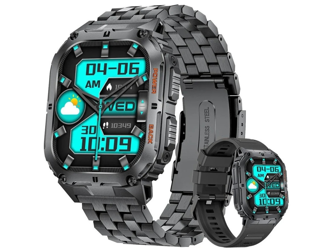 Smartwatch Amoled 1,96”, rastreador de condicionamento físico, chamadas, mais de 100 modos de exercício e monitor de frequência cardíaca e Sono Bestvite