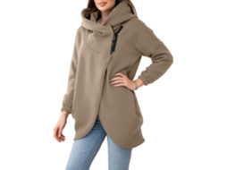 Casaco de inverno feminino com zíper SFUSHOS