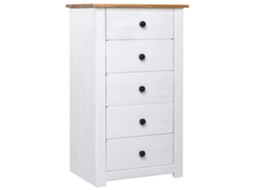 Vidaxl Aparador 46x40x89 Cm Pinho Panama Branco