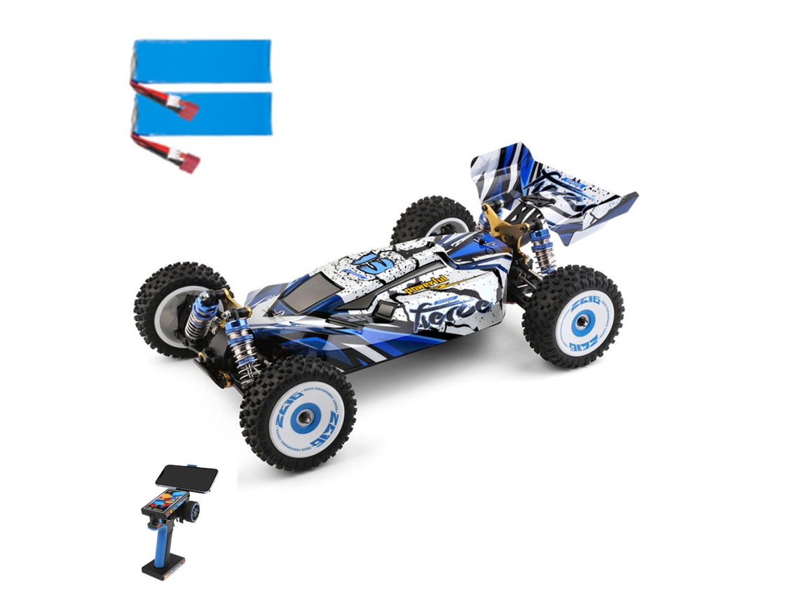 Três Bateriaswltoys 124017 Brushless V2 Rtr 1/12 2.4g 4wd 70km/h Chassi Metal Brinquedo MDUG