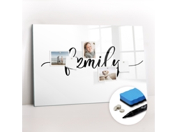 Quadro Magnético Decorativo Inscrição "família" Para O Escritório Espelharte (90x60 Cm)
