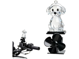 Miniaturas de Cachorros, Decoração Iluminada com Tema de Motocicleta, Figuras de Animais Movidas a Vento, para CHABERLU