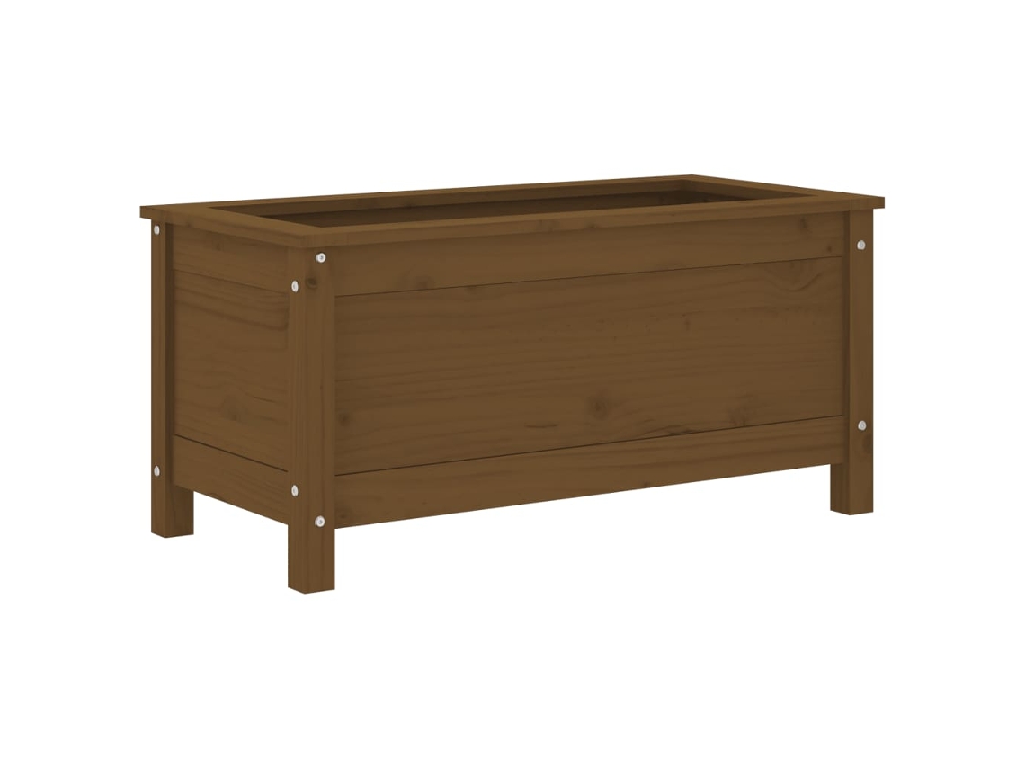 Vaso de jardim VIDAXL Marrom Madeira de pinho (82,5x40x39 cm)