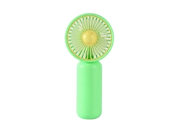 Mini Ventilador De Bolso Portátil Para Refrescar O Verão, Com Forte Fluxo Ar, Ideal Escritório, Viagens E Ativ Idades Ao Ar Livre. Cor Verde.