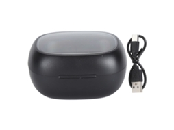 Aetheria fones de Ouvido Sem Fio Open Ear Bluetooth 5.3 Cancelamento de Ruído Impermeável com Case de Carregamento Lcd