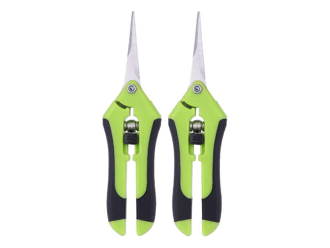 Tesoura de poda manual profissional em aço inoxidável (verde)