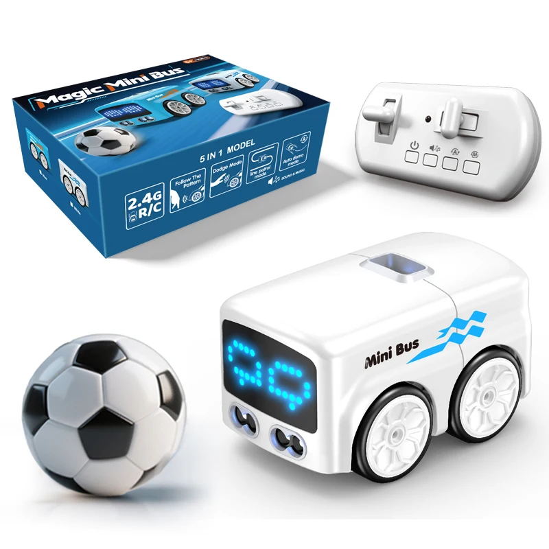 Miniônibus com Controle Remoto, Operação por Controle Remoto, 4 Modos de Jogo MDUG (branco)