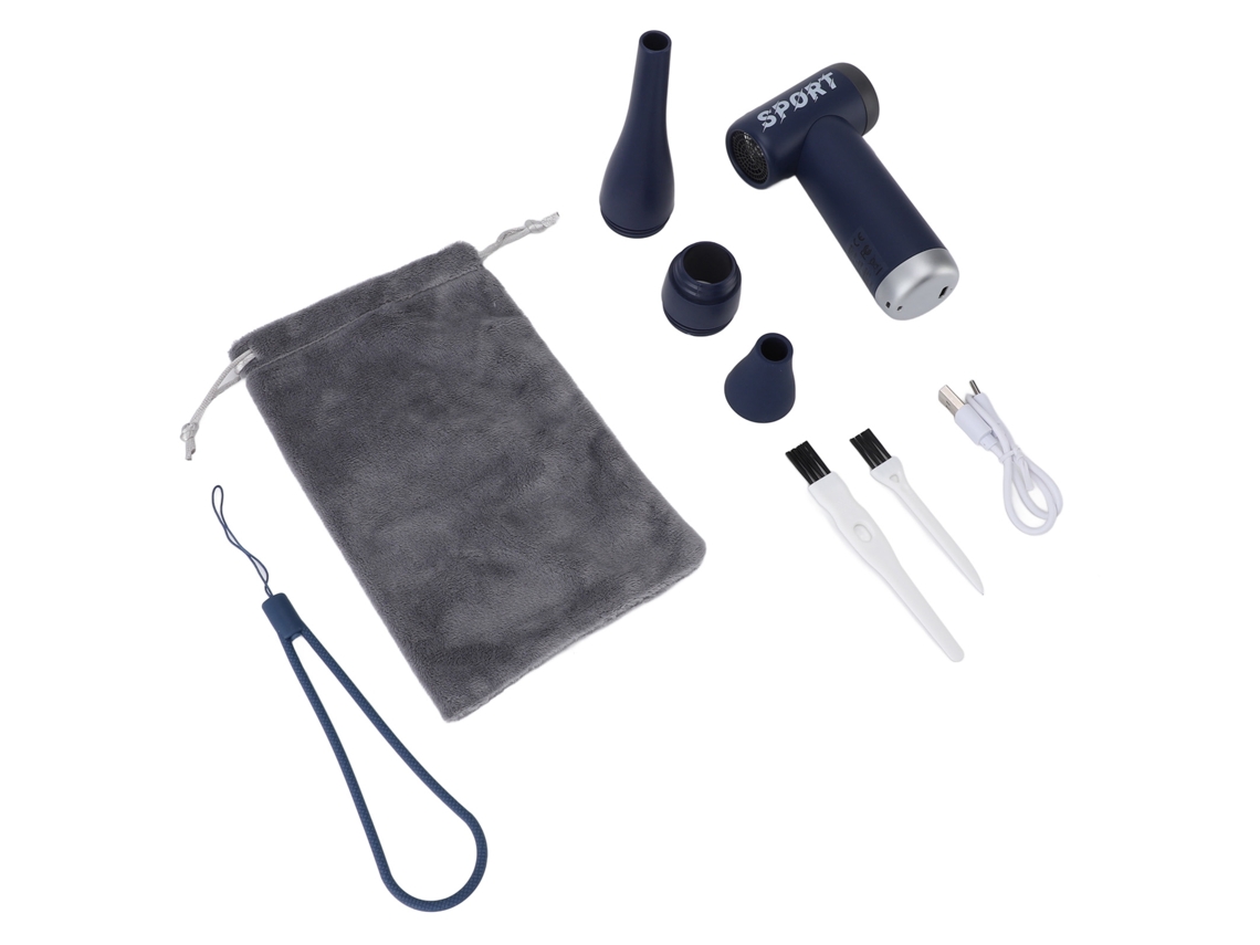 Duster de Ar Compresso 80000 Rpm 4 Níveis Bateria 1100mah