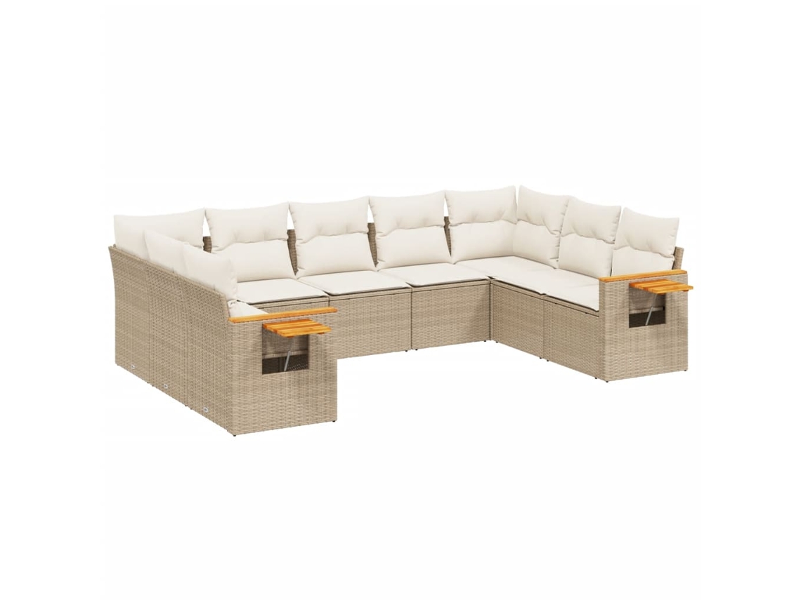 Garden Sofa Set, Garden Sofa Sets Vidaxl Bege Rattan / Vime (n/a)