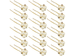 18 Peças Acessórios Para Cabelo Noiva Pinça De Pérola Acessórios Para Cabelo Casamento Noivas Damas De Honra Meninas Flor