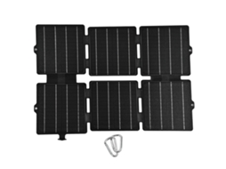 Painel solar dobrável monocristalino de ETFE de 30 W com carregador USB flexível portátil de 5 V e 12 V CC.