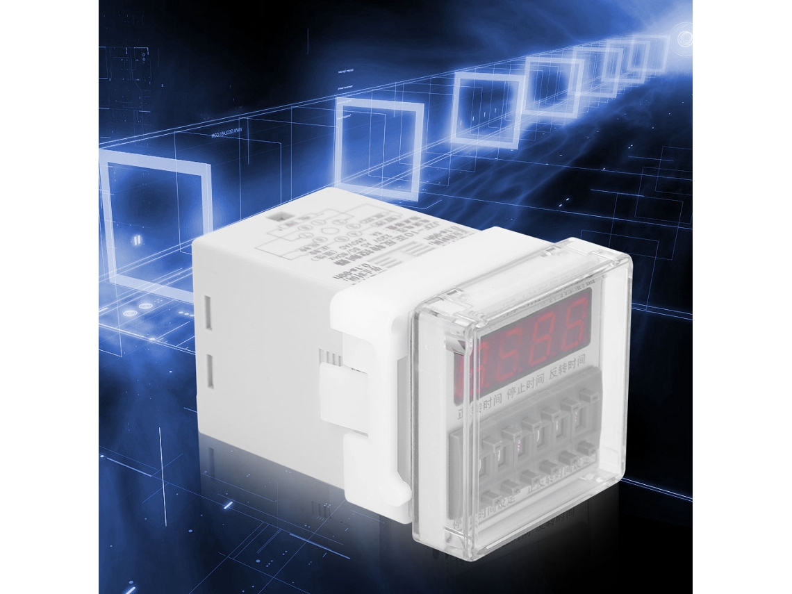 Controlador De Relé De Temporizador Laxiscreed Para Controlo Automático De Motores Com Rotação Forward E Reverse, 0.1s-99h