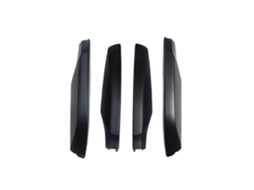 Capas de Acabamento para as Pontas Dos Carris do Bagageiro de Teto Conjunto de 4 Peças em Abs Preto para Land Prado Fj120 (2003 2009)