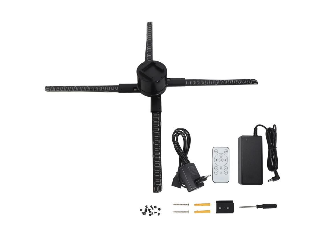 Ventilador 3d Holograma 22 Polegadas Com App E Led