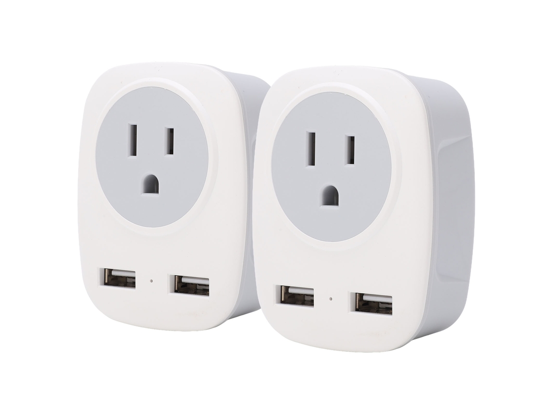 Adaptador Plug Us Para Uk Type G Com 2 Usb