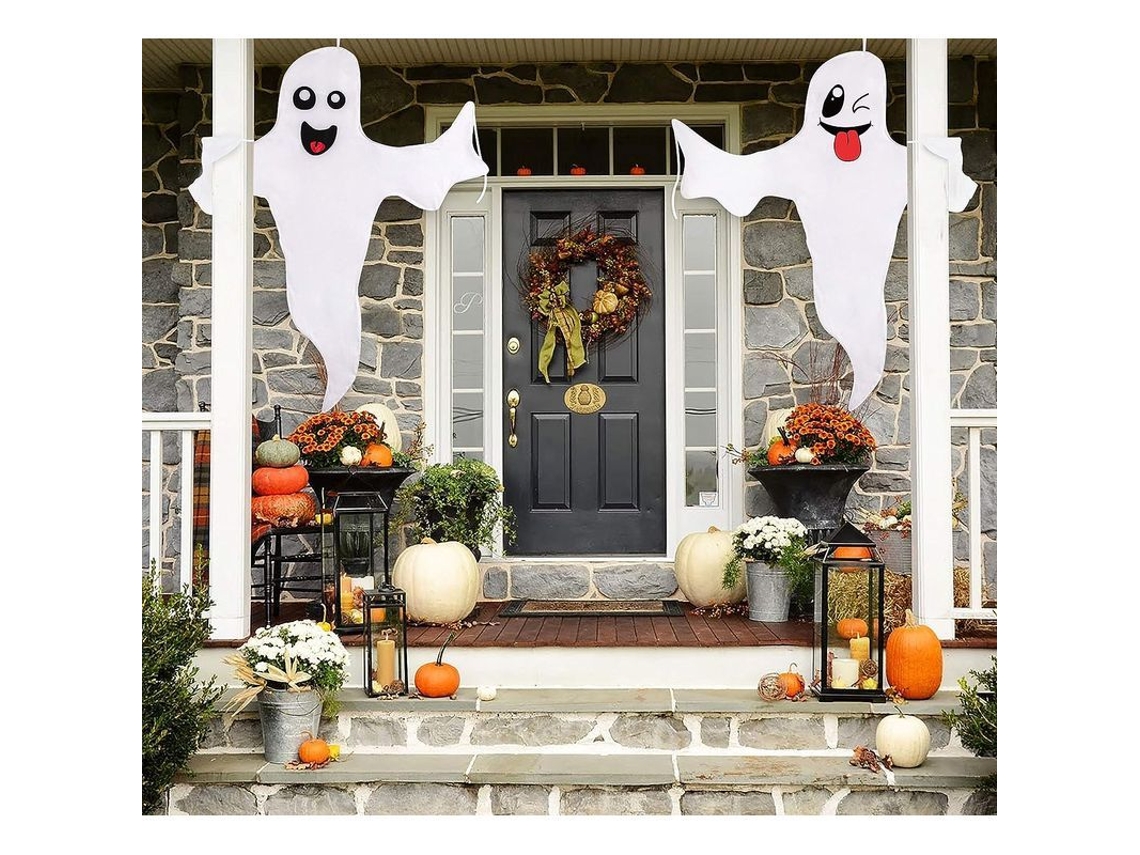 Decoración Colgante Fantasma De Halloween Para Exterior Linjou (2 Piezas)