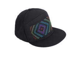 Gorra Led Programável 16x32 Controle App Bt para Festa Carnaval Concerto 5v 2a