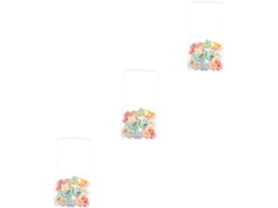 Série 3 Decoração De Parede Com Fotos Flores Pregos Pressão 21 Peças X