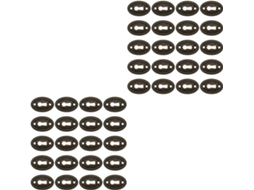 Doitool 40 Peças Tampa Oval Para Fechadura Com Acabamento Em Latão, Placa De Acabamento Em Liga Zinco Para Cômoda