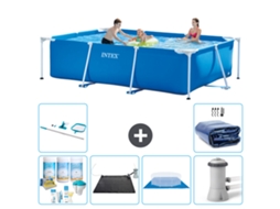 Intex Piscina Com Estrutura Retangular - 300x200x75 Cm - 7-peças S20051