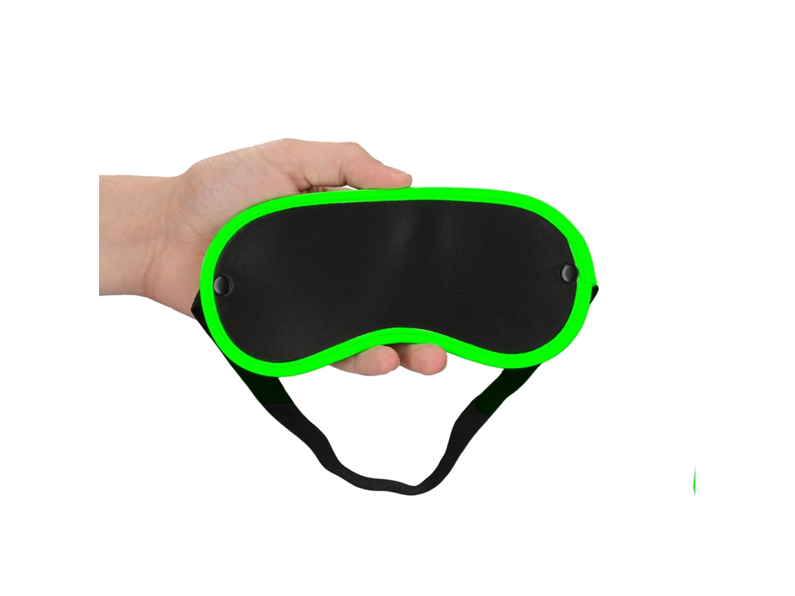 Glow in the Dark Masker - Verde ne�n/negro