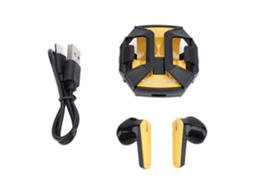 Fones de Ouvido Bluetooth 5.3 Sem Fio leve impermeável estilo mecânico para esportes e jogos | S/MARCA