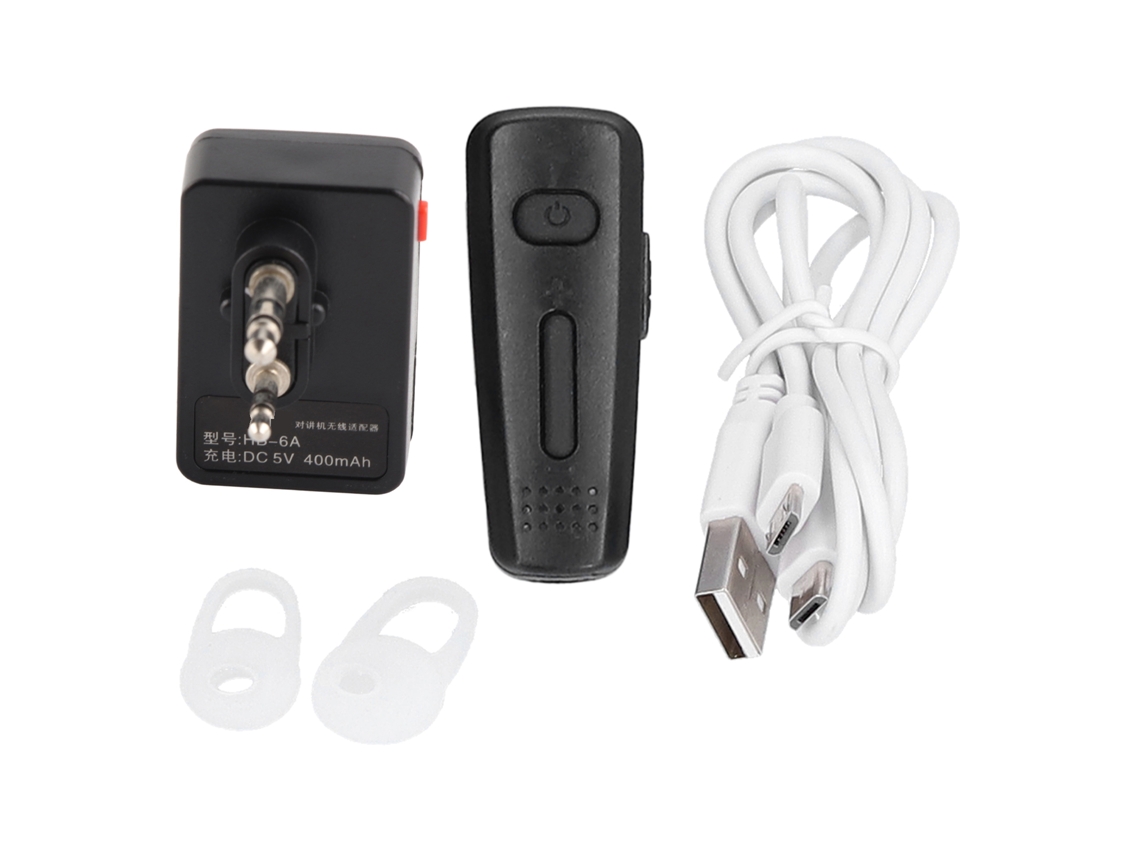Fone de ouvido walkie talkie Mali Bluetooth com redução de ruído, PTT, rádio duplex, longo duração de bateria