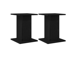 Conjunto 2 Suporte Moderno Para Plantas Vidaxl Preto Derivados De Madeira (30 X 30 X 40 Cm)