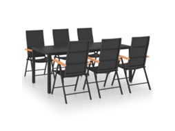Dining Set, Dining Sets Vidaxl Preto Rattan / Vime (n/a)