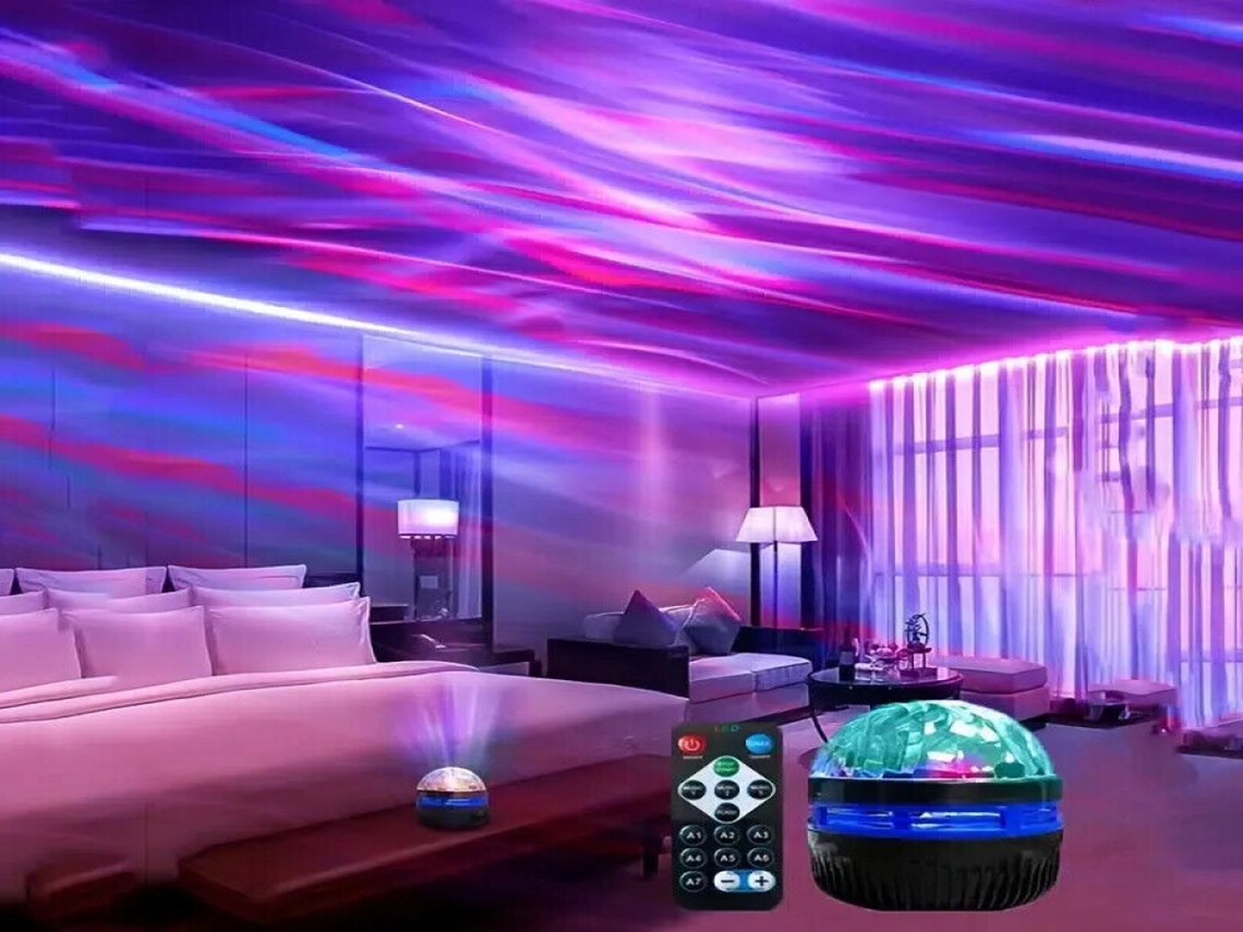 Lurelia Projetor Aurora Boreal Led, Rgb, Para Quarto Modelo 4