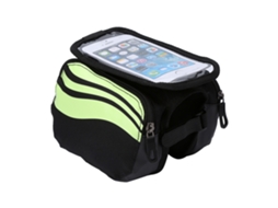 Bolsa de Guidão Mali, com tela touch, para celular, 4.8-5.7 polegadas, verde lima