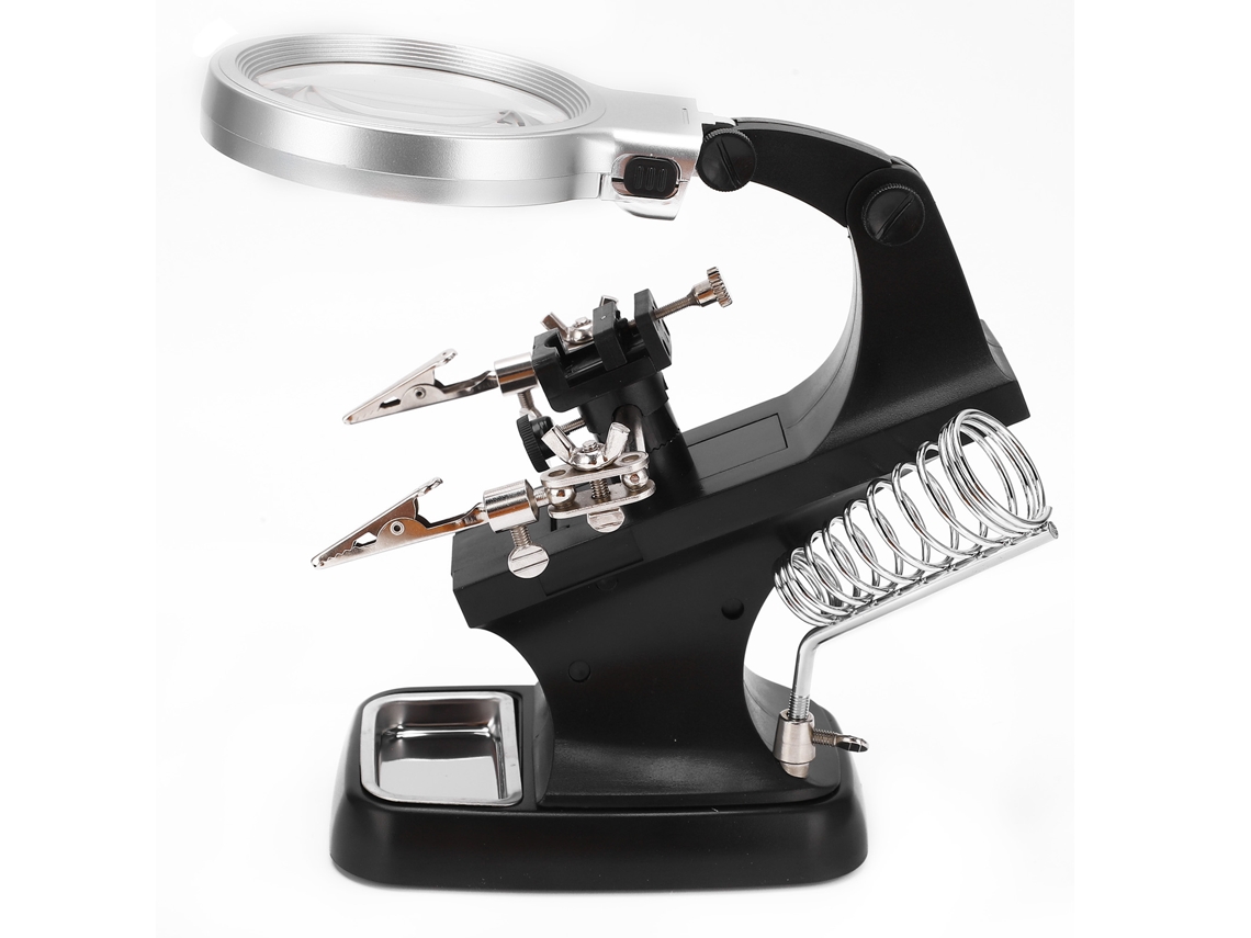 Laxiscreed Lupa De Mesa Com Zoom E Led Para Leitura E Reparações De Alta Definição