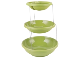 Estandar Giratorio De 3 Niveles Para Mostrar Y Almacenar Pasteles, Frutas Y Postres Herramienta De Cocina Verde