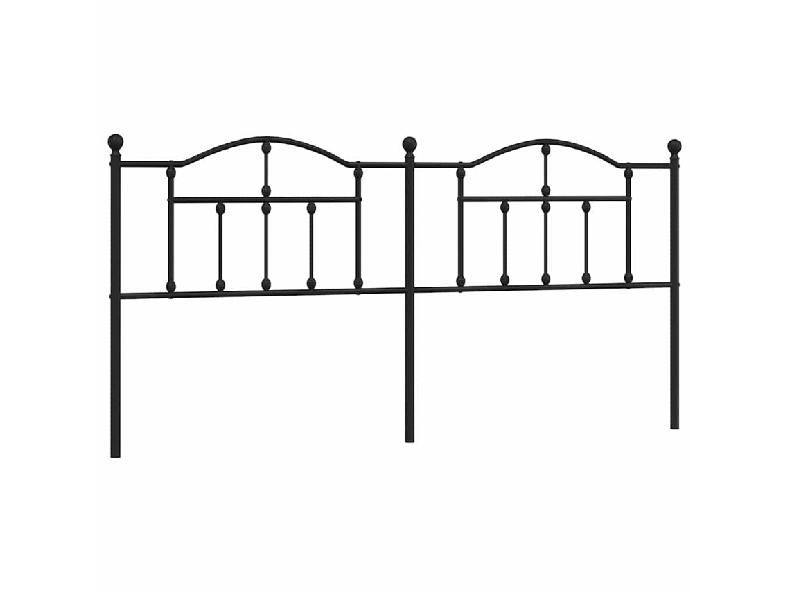 Cabeceira de substituição de 193 cm em metal marrom, exclusiva da MAISON.