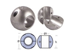 Ânodo de Colarinho Curto Prateado 25 Mmtecnoseal