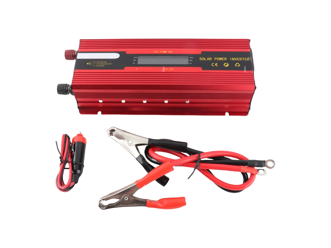 Inversor Solar Portátil 2000w Casa 12v Lcd