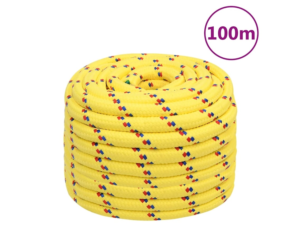 Vidaxl Corda De Barco 20 Mm 100 M Polipropileno Amarelo