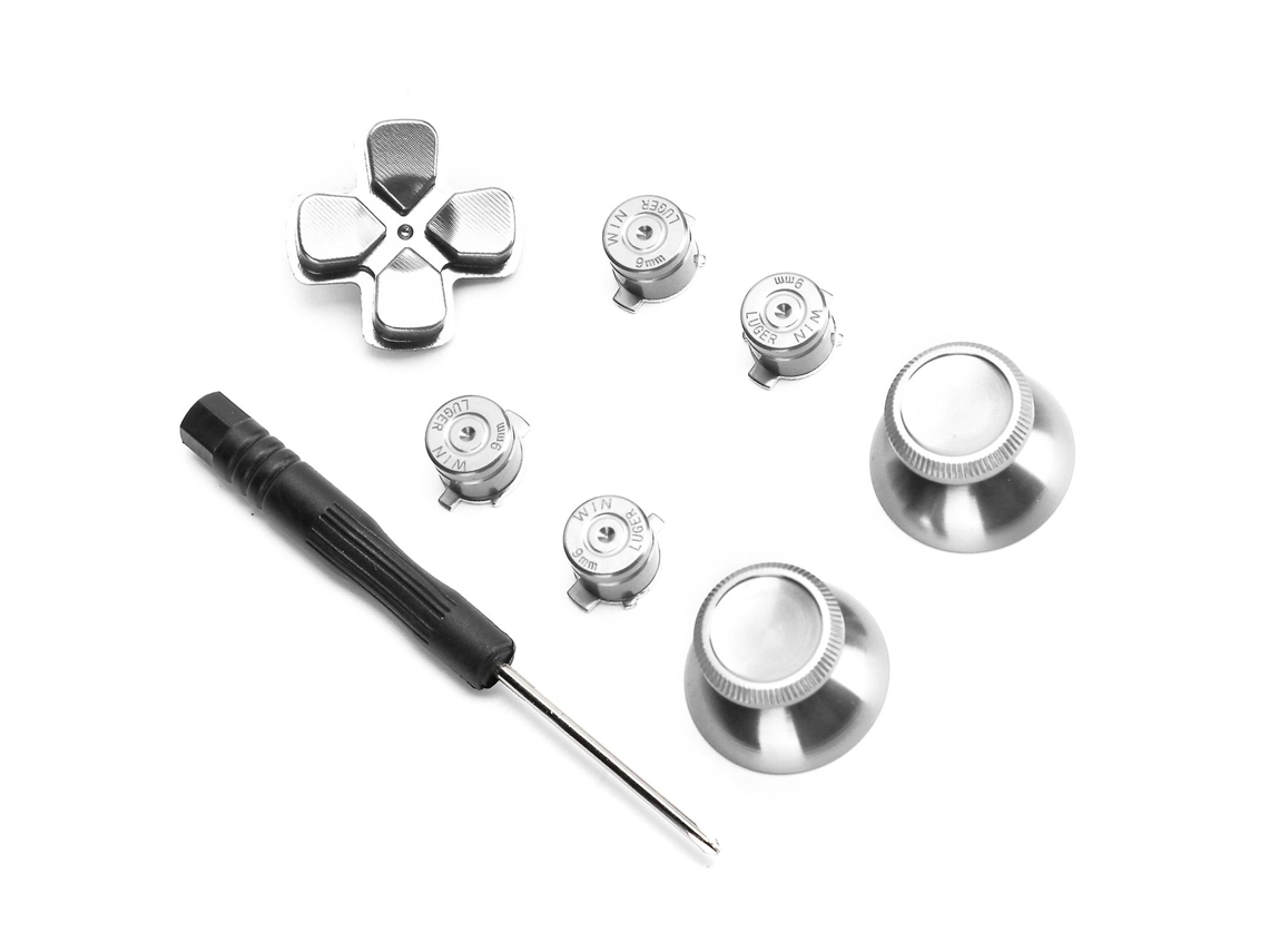 Game Controller Liga De Alumínio Botões De Pesquisa Stick Set Peças De Reposição Para Ps4silver Hengjian