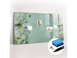 Quadro Magnético De Parede Flores Delicadas Para A Sala De Estar Espelharte (120x60 Cm)