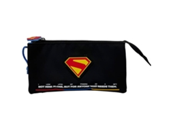 Estojo Triplo Preto Superman 83305