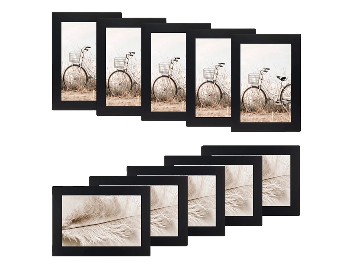 Moldura De Imagem, Design De Colagem, Construção De Madeira Durável, 4 Polegadas X 6 Polegadas