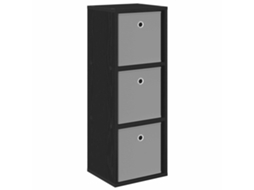 Conjunto 1 Buffet Vidaxl Preto Derivados De Madeira (30,5 X 27 X 84,5 Cm)